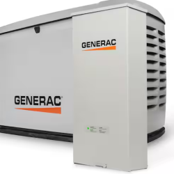 DALLAS LOCATION- AS IS GENERAC 26kW Air-Cooled Generator and 200 Amp Transfer Switch w/ Smart Monitoring