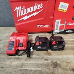 HOUSTON LOCATION - AS-IS (APPEARS LIKE NEW) Milwaukee 2904-22 Hammer Drill Driver Kit with Batteries  Charger & Tool Case  Red