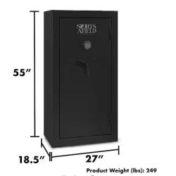 DALLAS LOCATION - Sports Afield 30-Gun Fireproof Electronic Lock Gun Safe  Black