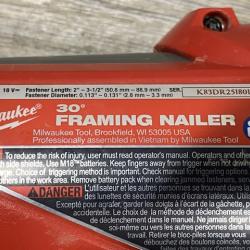 AS-IS Milwaukee FUEL 3-1/2 in. 18-Volt 30-Degree Lithium-Ion Brushless Cordless Framing Nailer (Tool-Only)