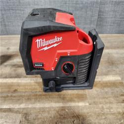 HOUSTON LOCATION - AS-IS Milwaukee Green 125 Ft. Cross Line and Plumb Points Laser Level Kit
