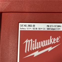 AS-IS Milwaukee 18V Lithium-Ion Cordless Jobsite Radio