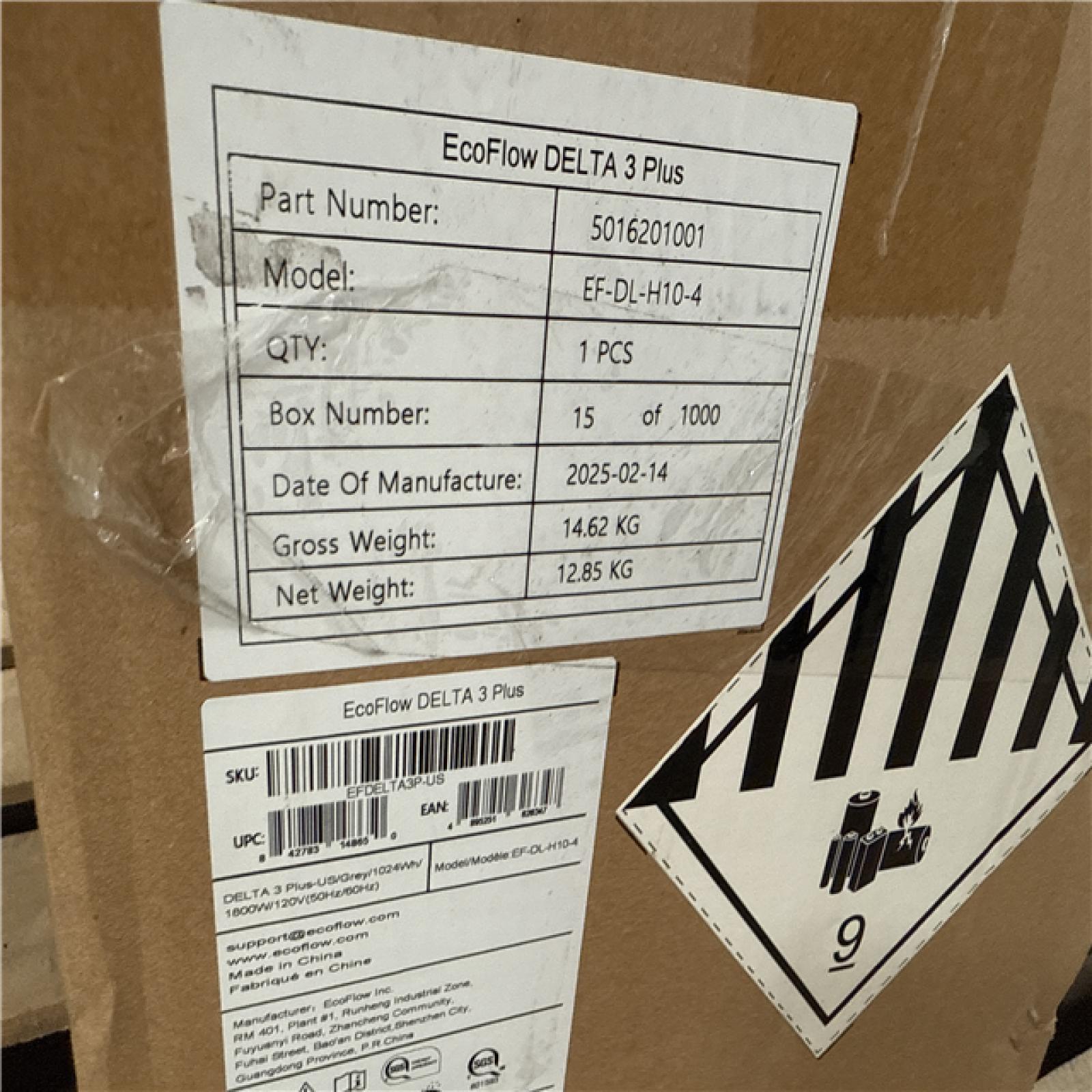 California AS-IS Ecoflow Delta 3 Plus Power Station