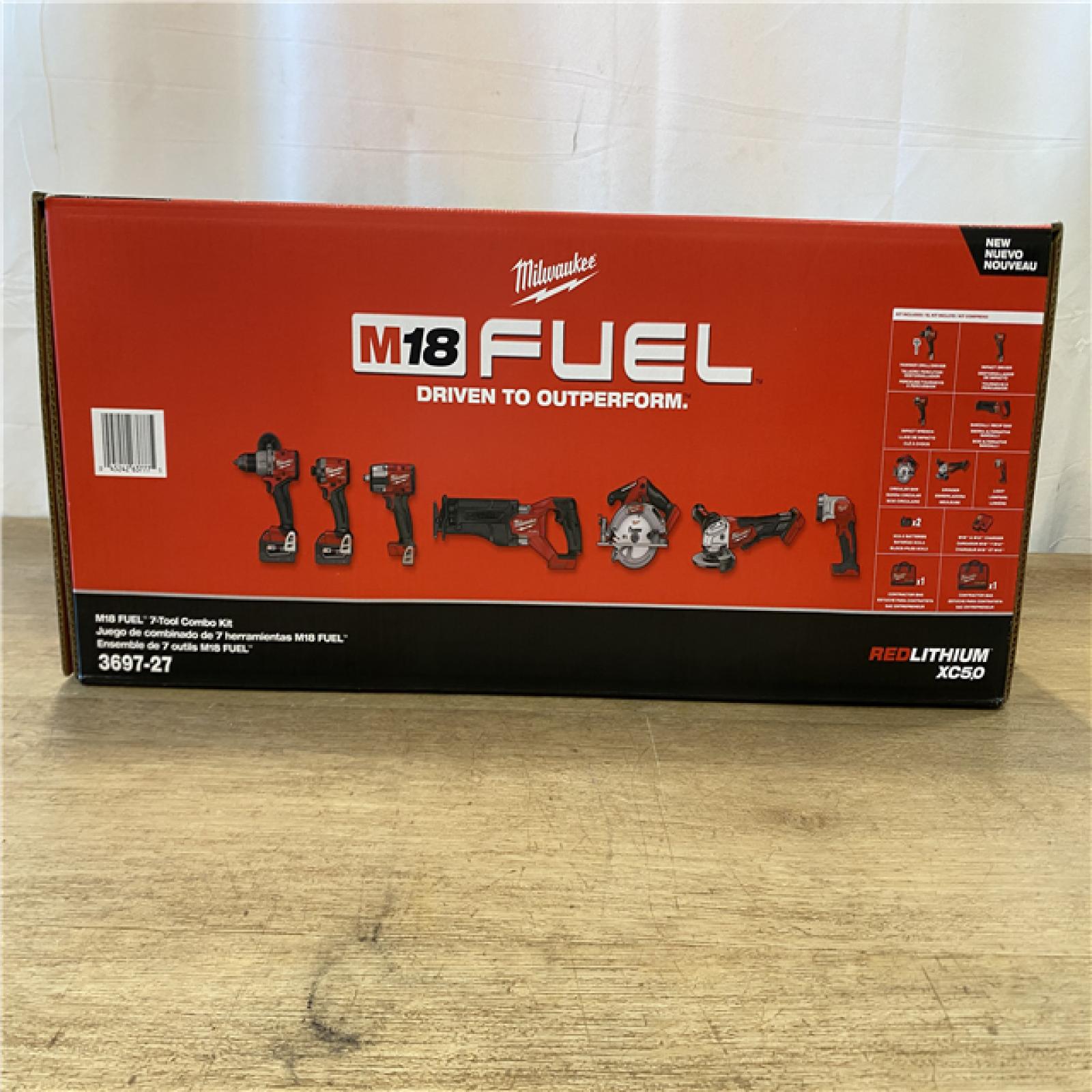NEW! Milwaukee FUEL 18V Lithium-Ion Brushless Cordless 7-Tool Combo Kit