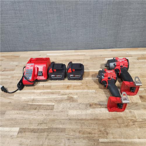 HOUSTON LOCATION - AS-IS MILWAUKEE 2 TOOL COMBO KIT W/ (2) BATTERY & CHARGER