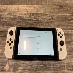AS-IS Nintendo Switch -OLED Model w/ White Joy-Con