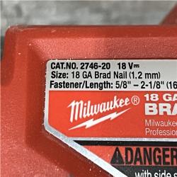 AS-IS Milwaukee FUEL 18-Volt Lithium-Ion Brushless Cordless Gen II 18-Gauge Brad Nailer (Tool-Only)