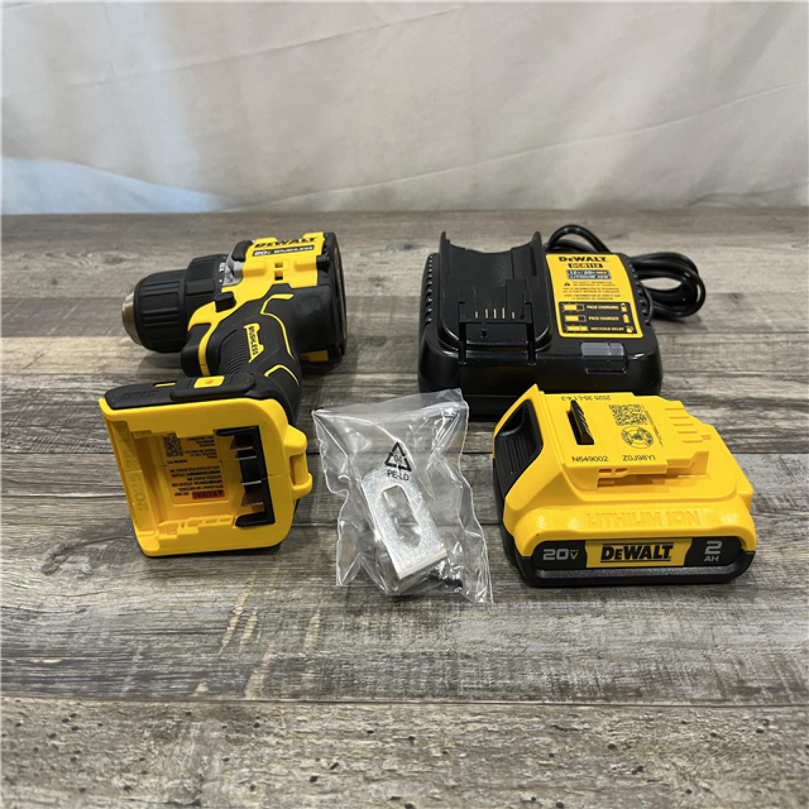 AS-IS DEWALT Atomic 20V Lithium-Ion Cordless Compact 1/2 in. Drill/Driver Kit