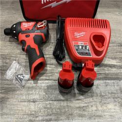 AS-IS Milwaukee 12V Lithium-Ion Cordless 1/4 in. Hex Screwdriver Kit