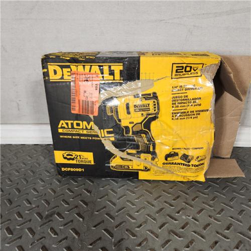 Houston Location - AS-IS DeWalt 20V MAX Atomic 1/4 in. Cordless Brushless Compact Impact Driver Kit (Battery & Charger) - Appears IN GOOD Condition