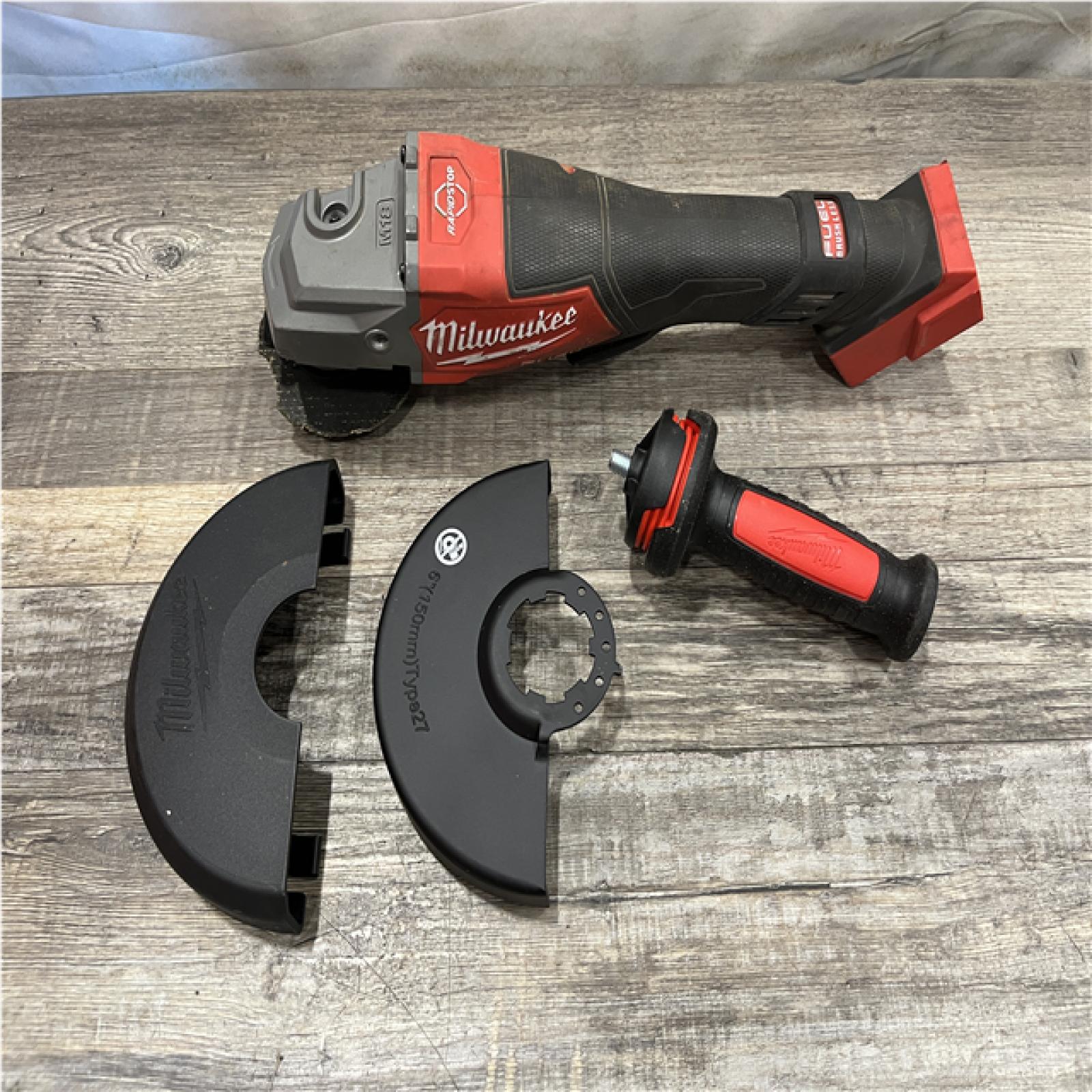 AS-IS Milwaukee FUEL 18-Volt Lithium-Ion Brushless Cordless 4-1/2 in./6 in. Braking Grinder with Paddle Switch (Tool-Only)