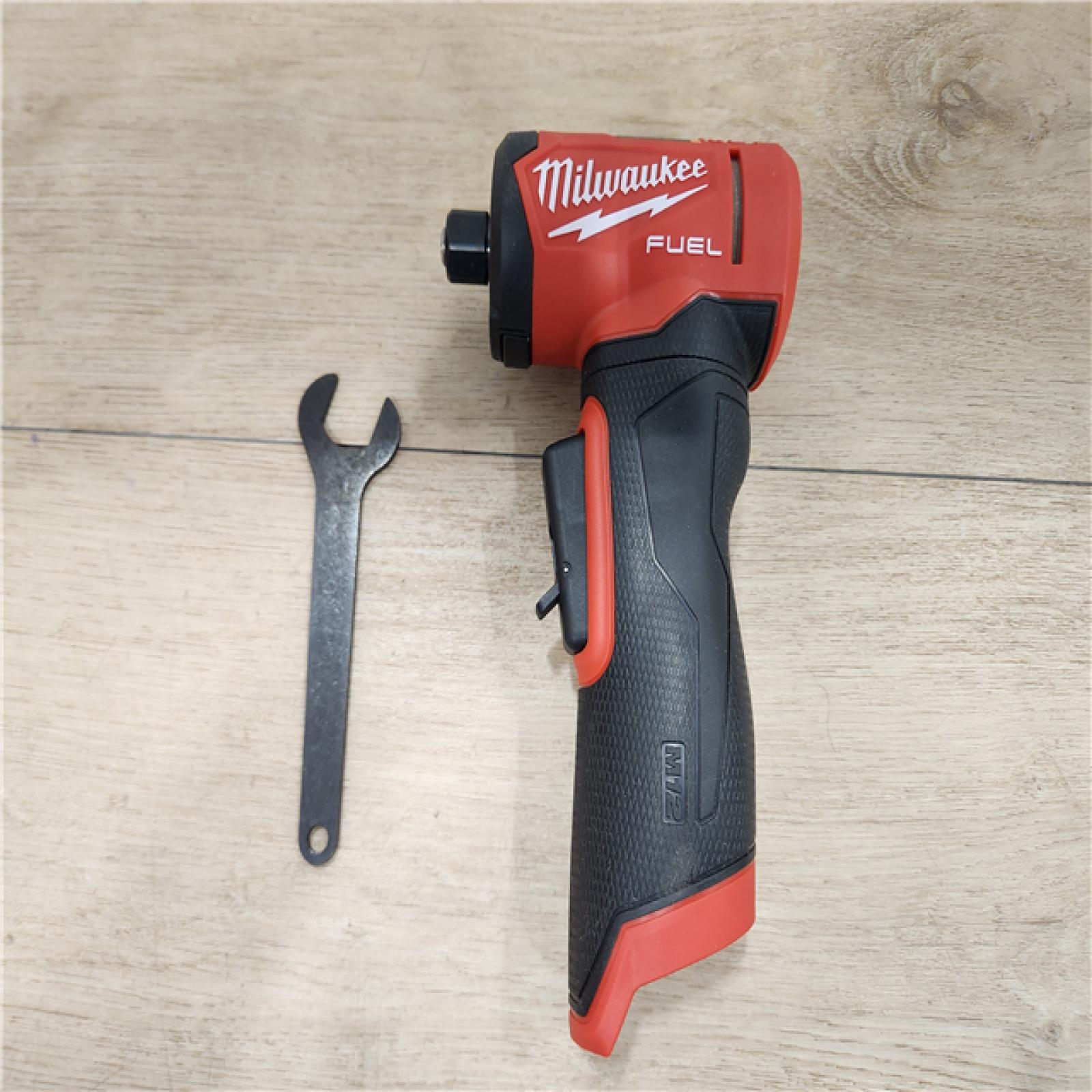AS-IS- Milwaukee  FUEL 12V Lithium-Ion Brushless Cordless 1/4 in. Right Angle Die Grinder (Tool-Only)