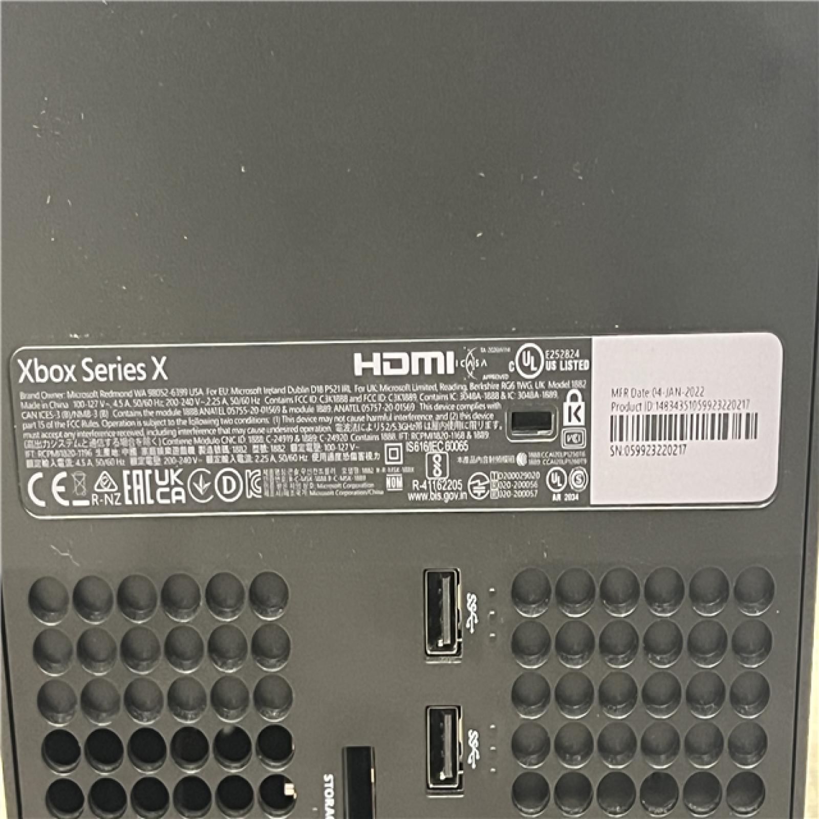 AS-IS Microsoft Xbox Series X 1TB Carbon Black