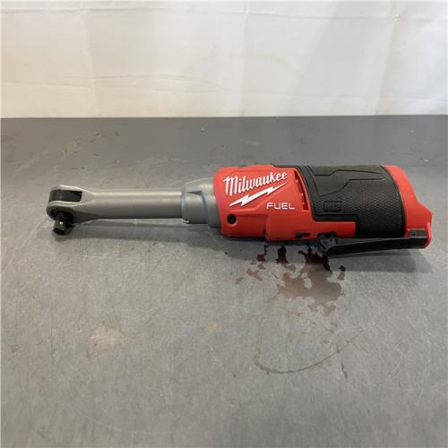 AS-IS - Milwaukee M12 FUEL 12V Lithium-Ion Brushless Cordless 3/8 in. Extended Reach High Speed Ratchet