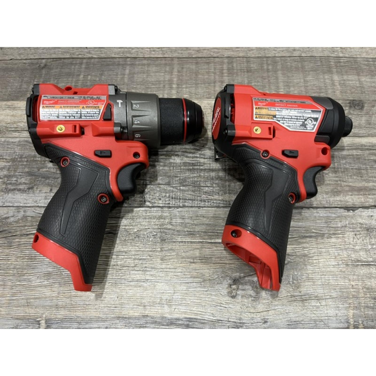 AS-IS Milwaukee FUEL 12-Volt Lithium-Ion Brushless Cordless Hammer Drill and Impact Driver Combo Kit