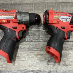AS-IS Milwaukee FUEL 12-Volt Lithium-Ion Brushless Cordless Hammer Drill and Impact Driver Combo Kit