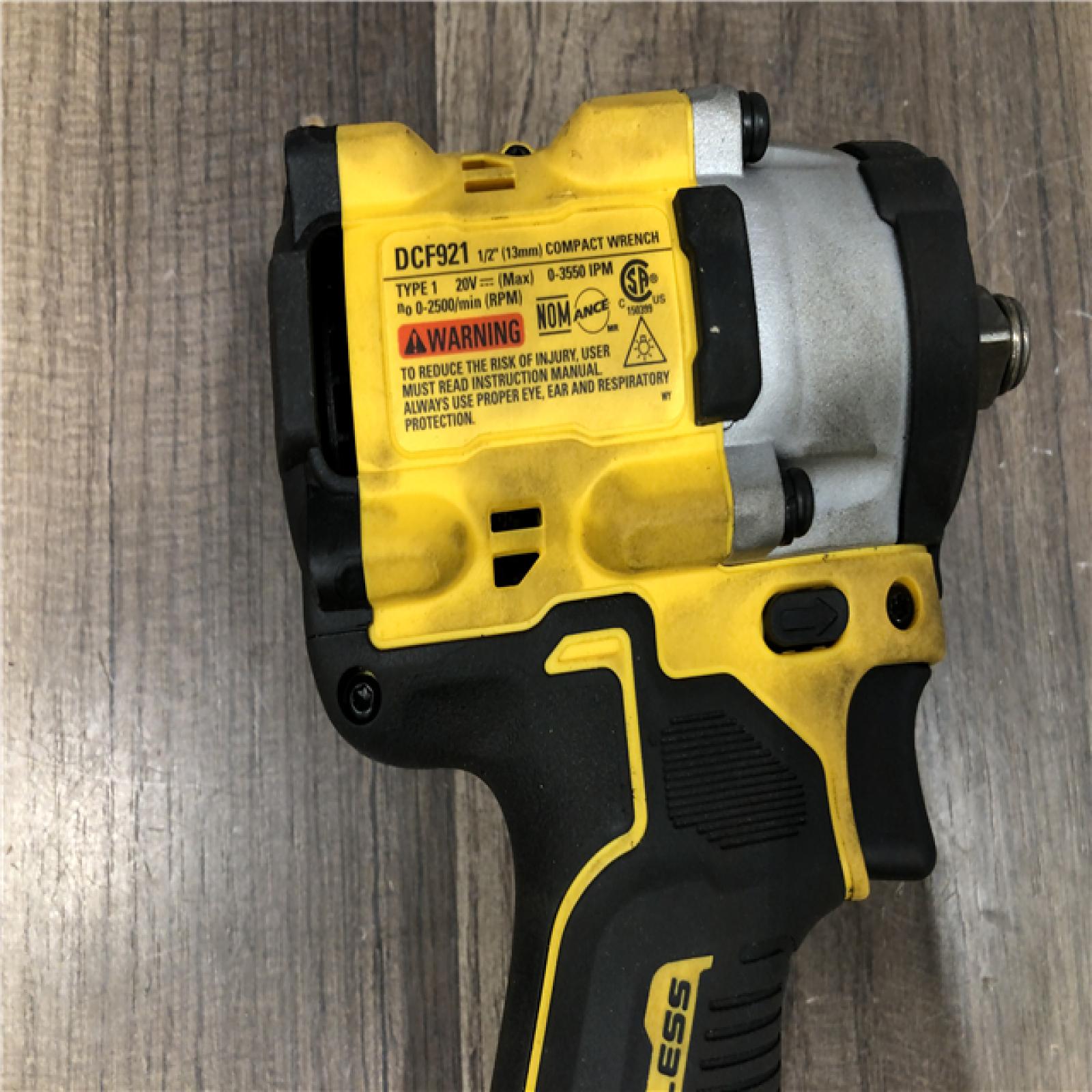 AS-IS DEWALT ATOMIC 20V MAX Cordless Brushless 1/2 in. Variable Speed Impact Wrench (Tool Only)