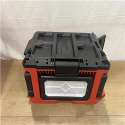 AS-IS Milwaukee 18-Volt Lithium-Ion Cordless PACKOUT 3000 Lumens LED Light with Built-In Charger