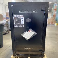 DALLAS LOCATION - LIBERTY SAFE Centurion 24-Gun 40-min fire rating EMP E-Lock, 59.25 in H x 28.25 in W x 20 in. L, Black Gun Safe