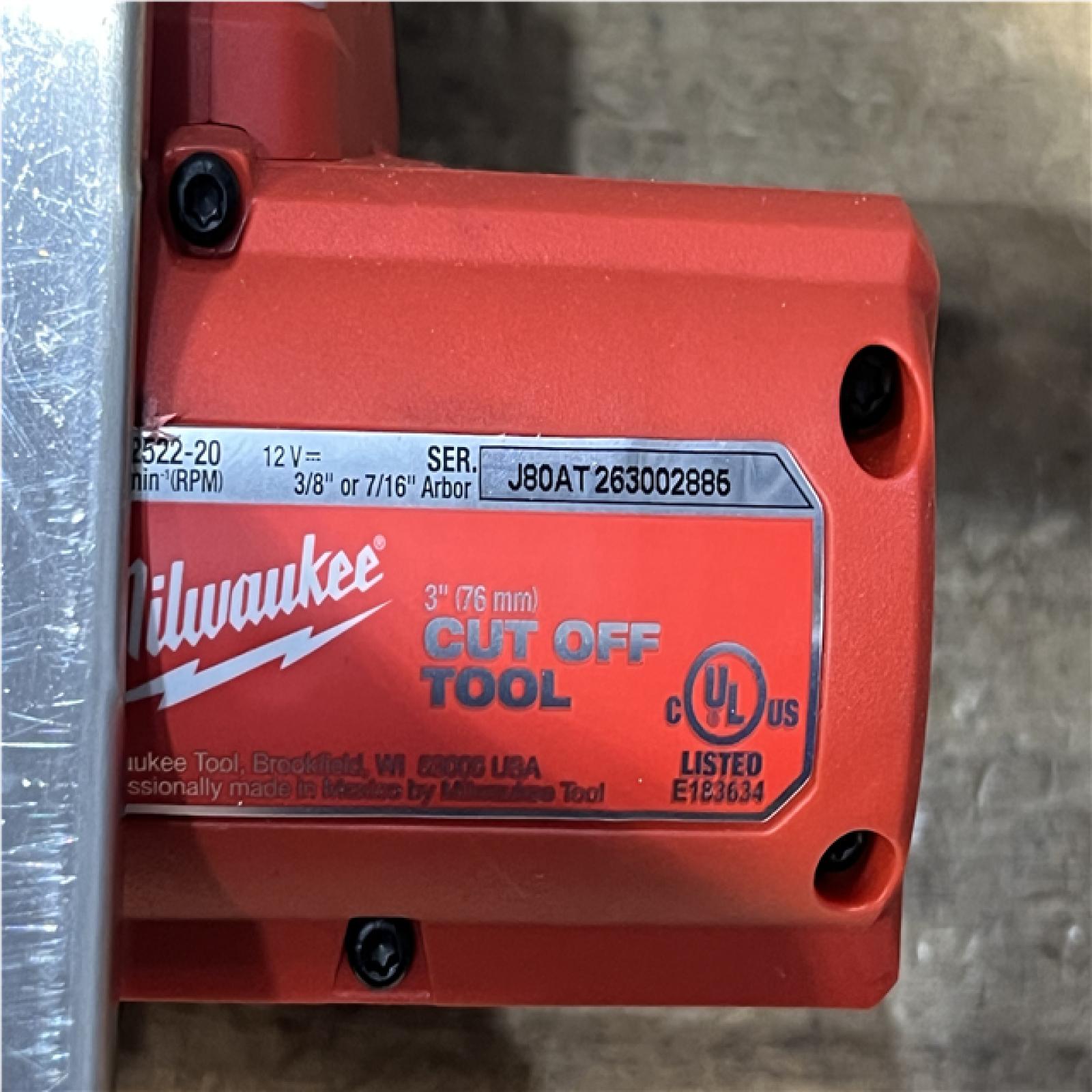 Houston Location AS-IS Milwaukee FUEL 12V Lithium-Ion Brushless Cordless 3 in. Cut Off Saw (Tool-Only)
