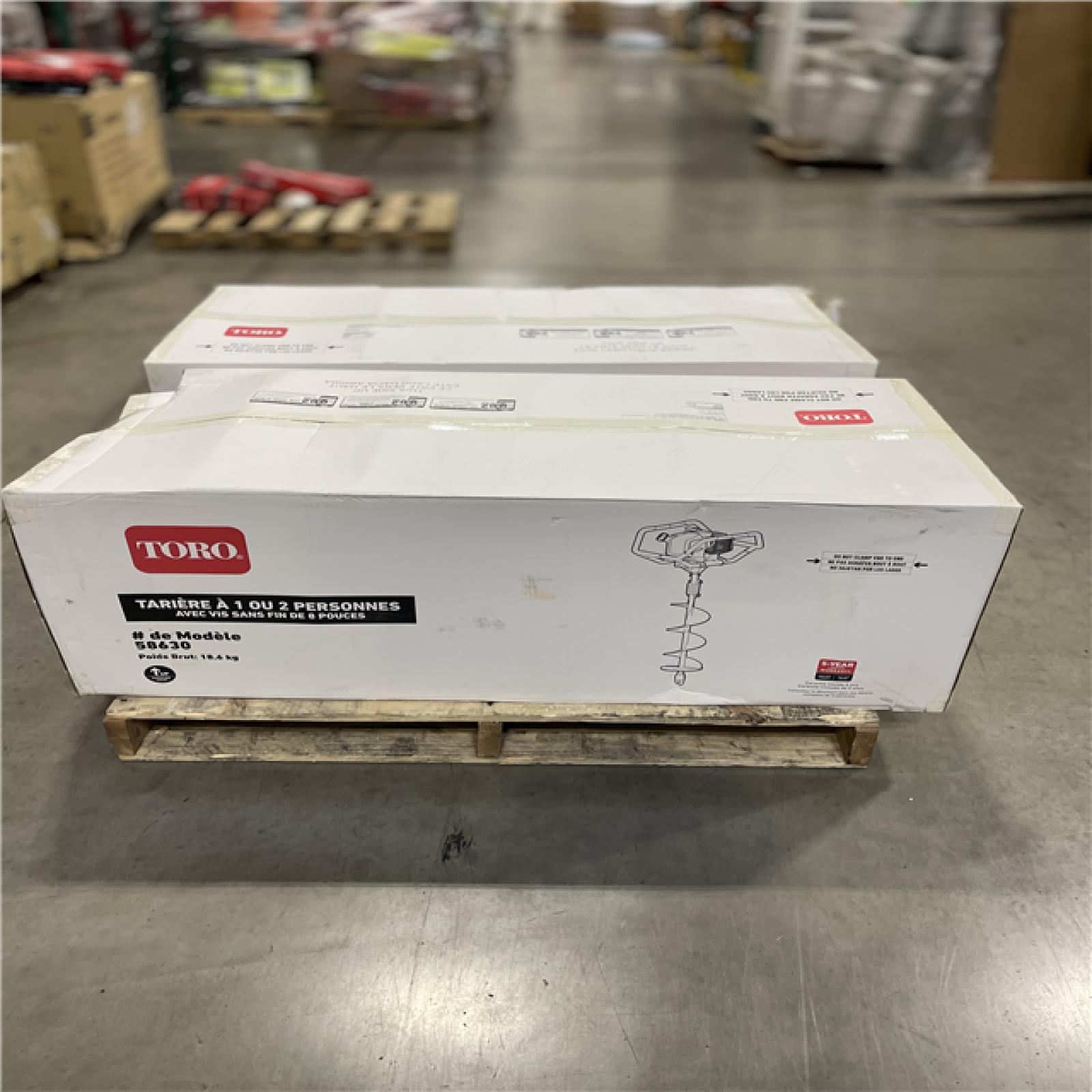 DALLAS LOCATION - Toro 1-Person or 2-Person 52 cc 2-Cycle Earth Auger Powerhead with 8 in. Auger Bit PALLET-(2 UNITS)
