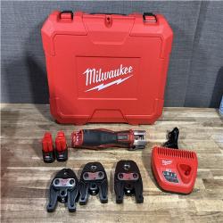 Houston Location AS-IS Milwaukee 12-Volt Lithium-Ion FORCE LOGIC Copper Press Tool Kit
