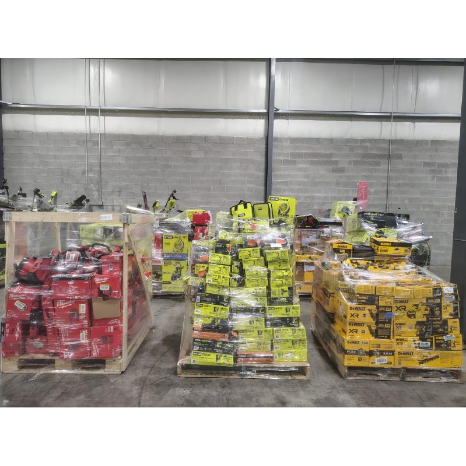 Pittston Location As-Is Power Tools Partial Truckload (13 Pallets) 8270-A