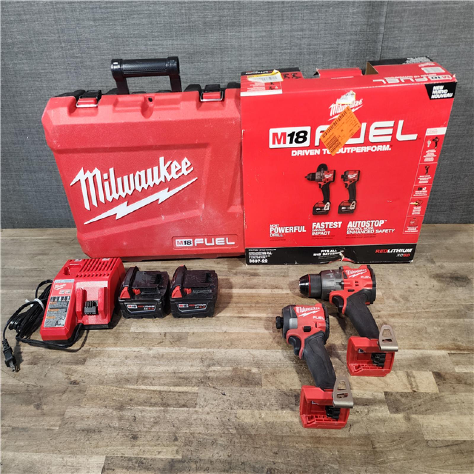 HOUSTON LOCATION - AS-IS M18 FUEL 18V Lithium-Ion Brushless Cordless Hammer Drill and Impact Driver Combo Kit (2-Tool) with 2 Batteries