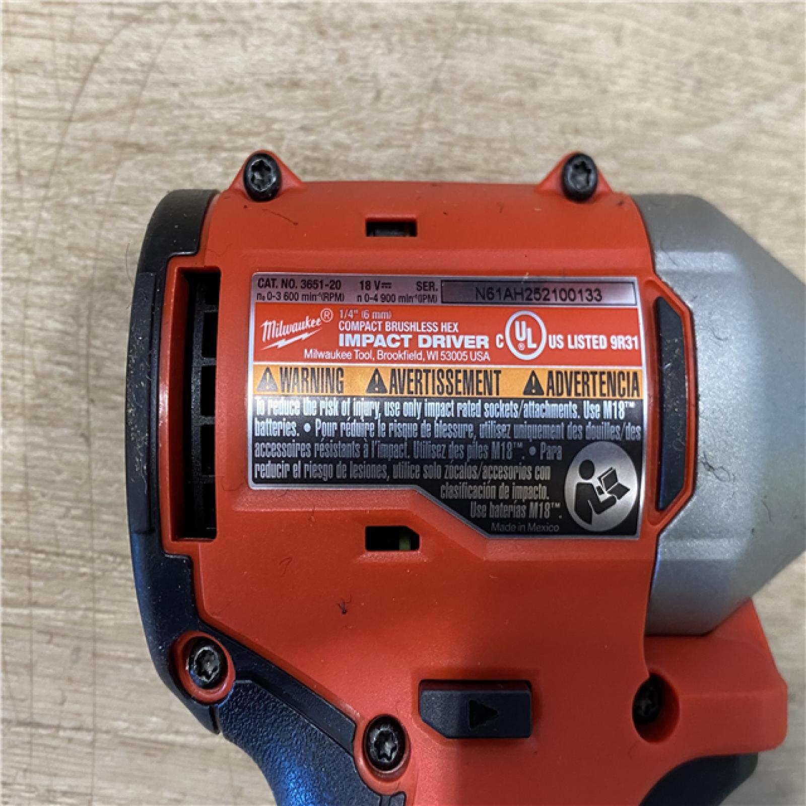 AS-IS Milwaukee 18-Volt Lithium-Ion Brushless Cordless Compact Hammer Drill/Impact Combo Kit