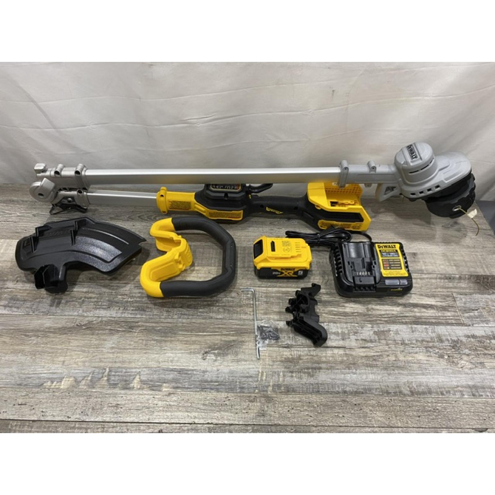 AS-IS DEWALT 20V MAX 14 in. Brushless Cordless Battery Powered Foldable String Trimmer Kit