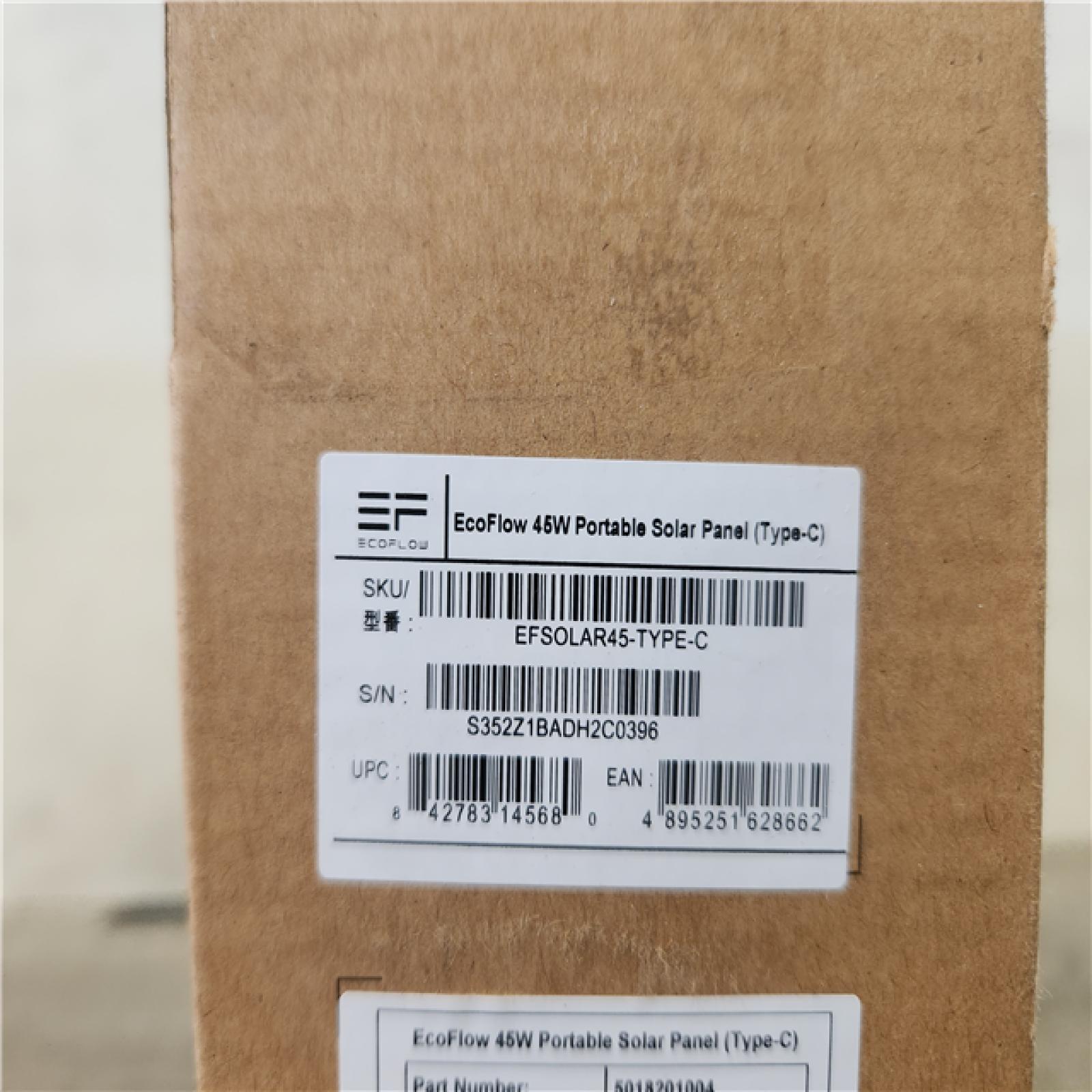 Phoenix NEW EcoFlow 45-Watt TOPCon Portable Solar Panel Up to 25% Conversion Rate  IP68  Ideal Solar Power Source for RIVER 2 Series (SEALED)