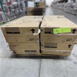 DALLAS LOCATION - SCOTT LIVING KAPLAN 48 in. Freestanding Media Console Wooden Electric Fireplace in White PALLET-(4 UNITS)