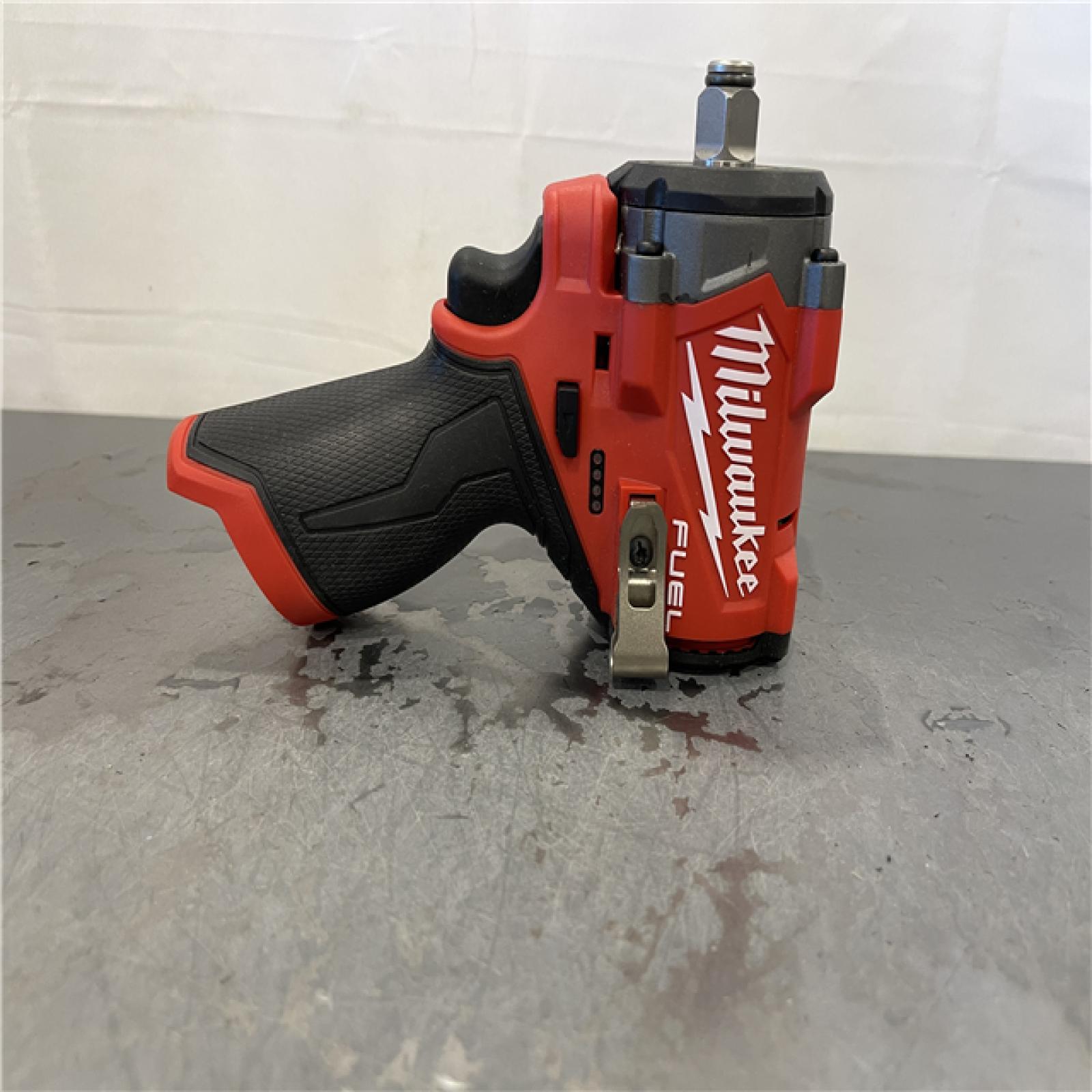 AS-IS - Milwaukee M12 FUEL 12V Lithium-Ion Brushless Cordless Stubby 1/2 in. Impact Wrench