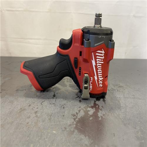 AS-IS - Milwaukee M12 FUEL 12V Lithium-Ion Brushless Cordless Stubby 1/2 in. Impact Wrench