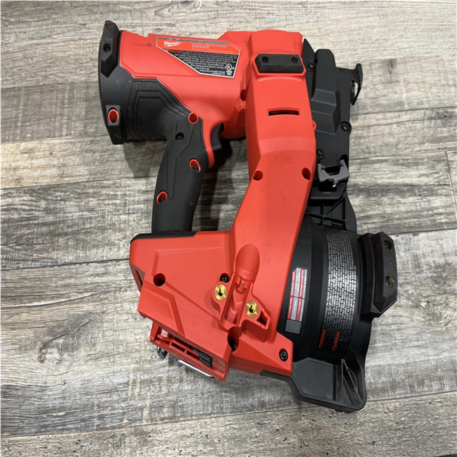 AS-IS Milwaukee FUEL 18-Volt Lithium-Ion Brushless Cordless Coil Roofing Nailer (Tool Only)