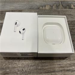 Apple AirPods (3rd Generation) Wireless Earbuds with MagSafe Charging Case. Spatial Audio, Sweat and Water Resistant, up to 30 Hours of Battery Life.
