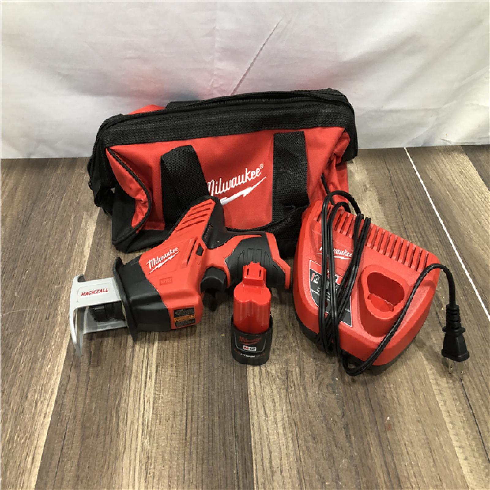 AS-IS Milwaukee  12V Lithium-Ion HACKZALL Cordless Reciprocating Saw Kit