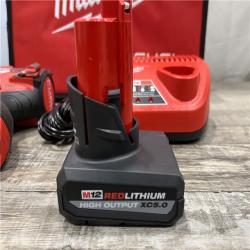 AS-IS Milwaukee FUEL 12V Li-Ion Brushless Cordless Stubby 3/8 in. Impact Wrench Kit