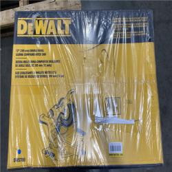 NEW- DEWALT 15 Amp Corded 12 in. Double Bevel Sliding Compound Miter Saw