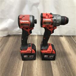 AS-IS Milwaukee FUEL 18V Lithium-Ion Brushless Cordless Hammer Drill and Impact Driver Combo Kit