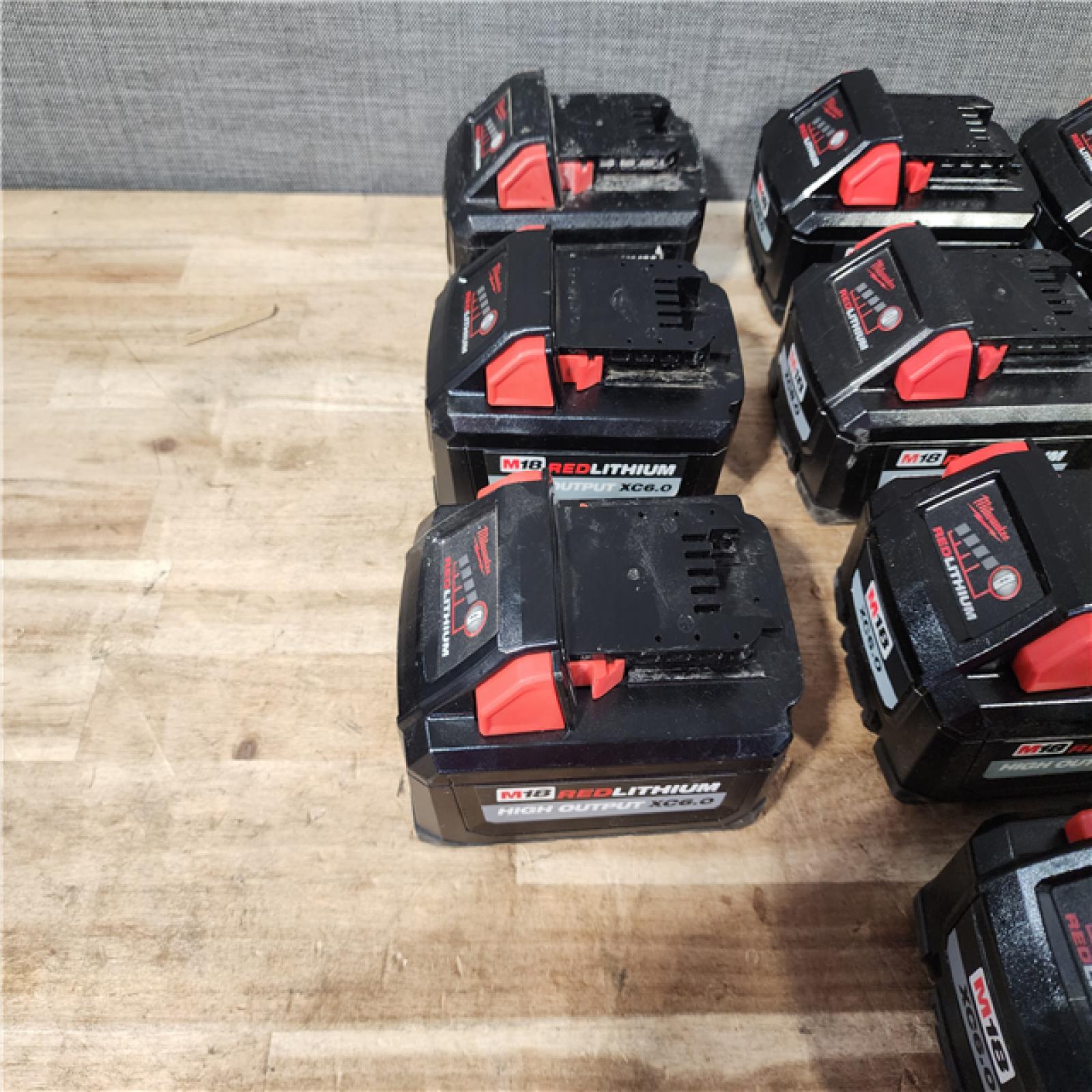 HOUSTON LOCATION - AS - IS MILWAUKEE BATTERY PACK QTY - 10
