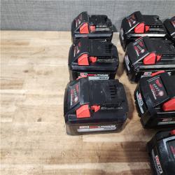 HOUSTON LOCATION - AS - IS MILWAUKEE BATTERY PACK QTY - 10