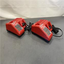 AS-IS - Milwaukee M12 and M18 12-Volt/18-Volt Lithium-Ion Multi-Voltage Battery Charger (Set of 2)