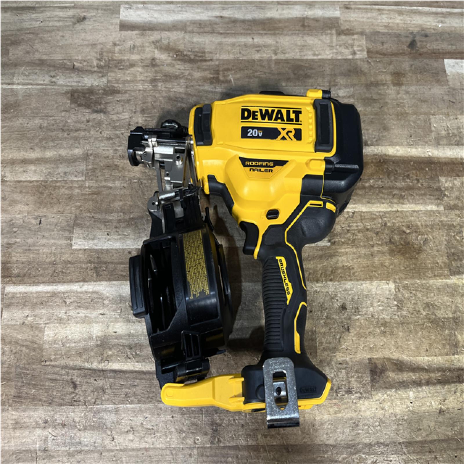 Houston Location AS-IS DEWALT 20V MAX 15-Degree Electric Cordless Roofing Nailer (Tool Only)