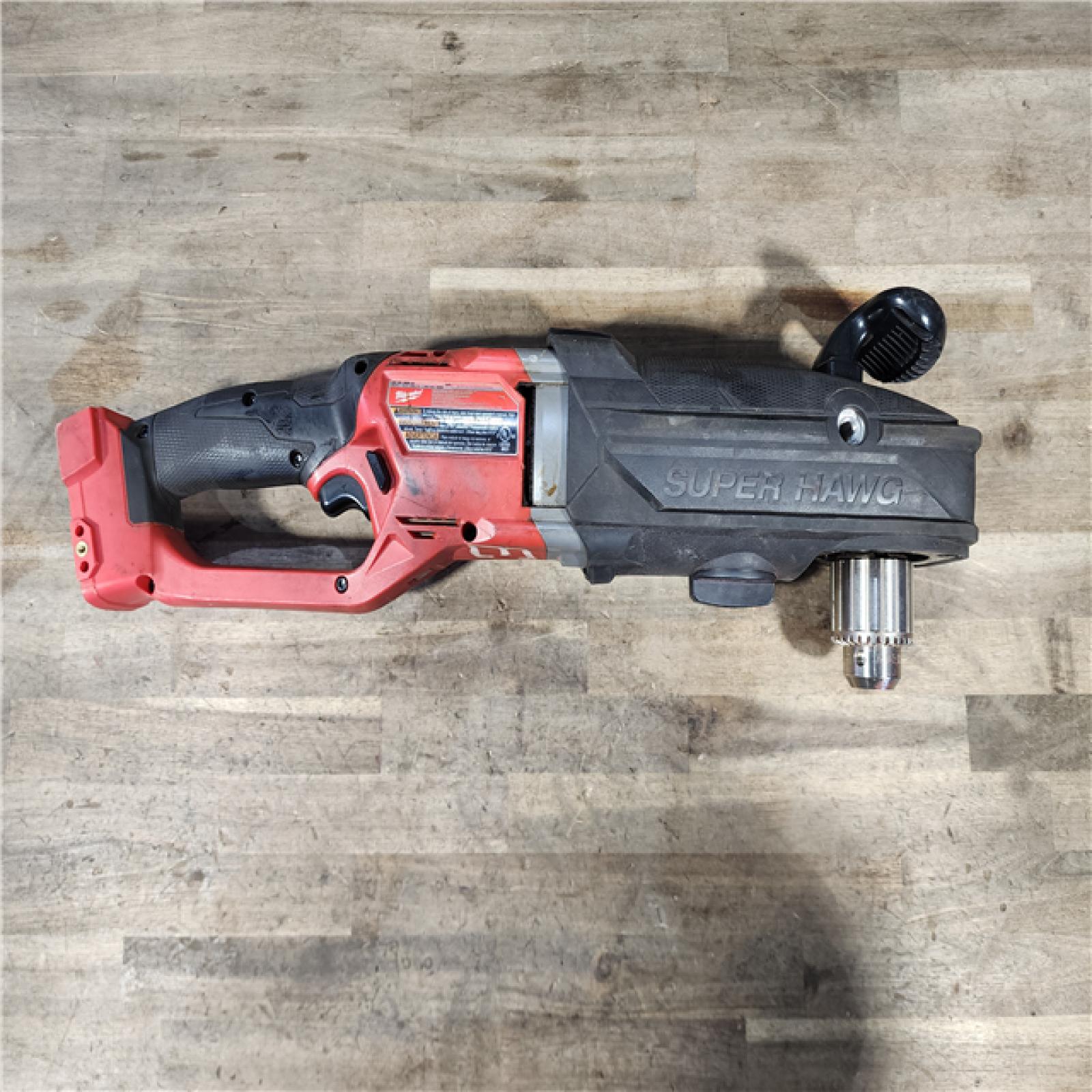 HOUSTON LOCATION - AS-IS Milwaukee M18 18V Fuel 1/2 Right Angle Drill Super Hawg Cordless Lithium-Ion 2809-20 (TOOL ONLY)