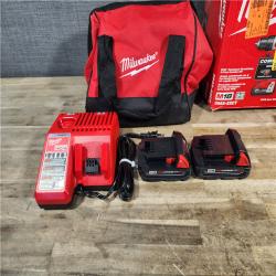 HOUSTON LOCATION - AS-IS Milwaukee M18 18V Lithium-Ion Brushless Cordless Compact Drill/Impact Combo Kit (2-Tool) W/(2) 2.0 Ah Batteries, Charger & Bag