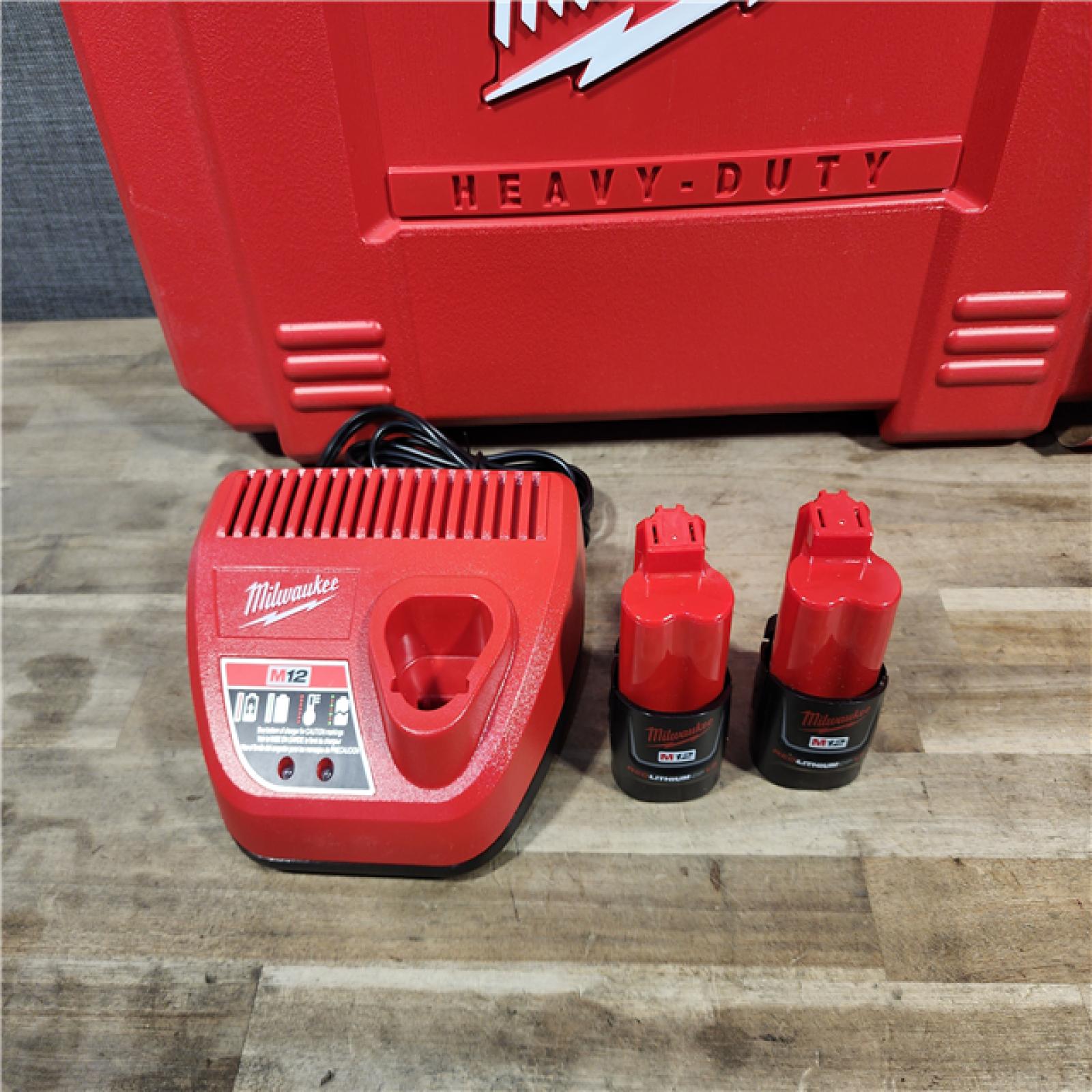 HOUSTON LOCATION - AS-IS M12 12-Volt Lithium-Ion Force Logic Cordless Press Tool Kit (3 Jaws Included) with Two 1.5 Ah Battery and Hard Case