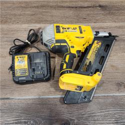 AS-IS - DeWalt 20V MAX Brushless Cordless 2-Speed 30° Paper Collated Framing Nailer Kit (included charge)
