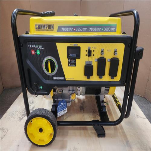 Phoenix NEW Champion Power Equipment 7850/6250-Watt Recoil Start Dual Fuel Portable Generator w/ Free 3-Year Warranty for Home Backup and Storm Prep
