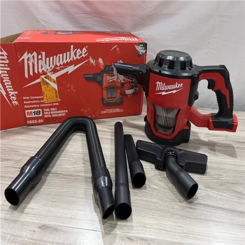 AS-IS Milwaukee M18 18-Volt Lithium-Ion Cordless Compact Vacuum (Tool-Only)